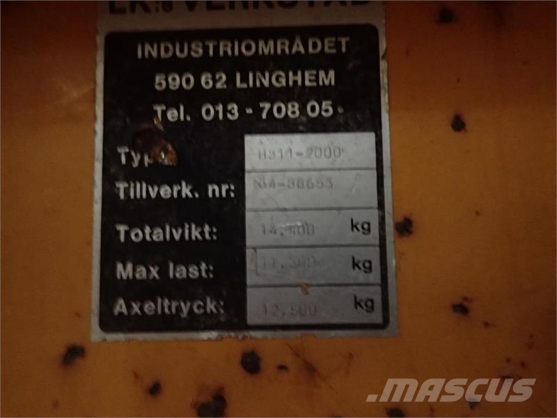 Hill HS 11-2000 Slamspreder Цистерни для перевезення суспензій