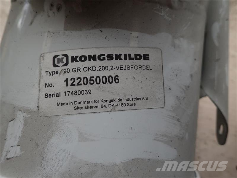 Kongskilde 2-vejs fordeler Prijemne košare, duvaljke i liftovi