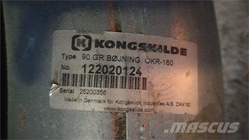 Kongskilde OKR 160 90 grader bøjning Tramogge da carico