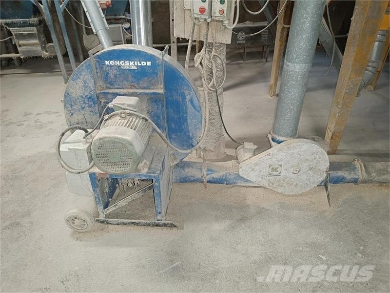 Kongskilde TRL 150 med cellesluse og aspiratør Hopper equipment, blowers and elevators