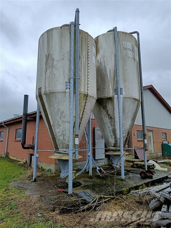 Skiold MC 20 glasfiber silo, 1 stk. Entnahme-/Verteilgeräte