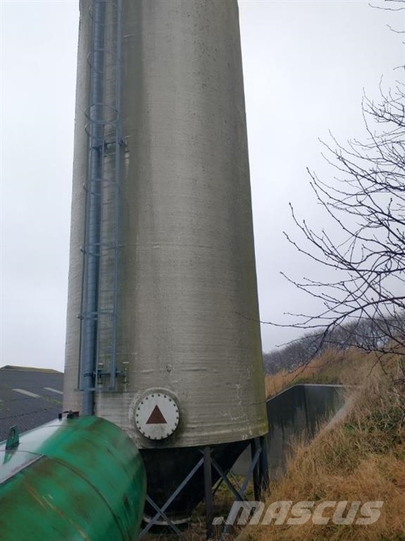 Tunetank 143m3 Glasfibersilo Tvertņu izkraušanas aprīkojums