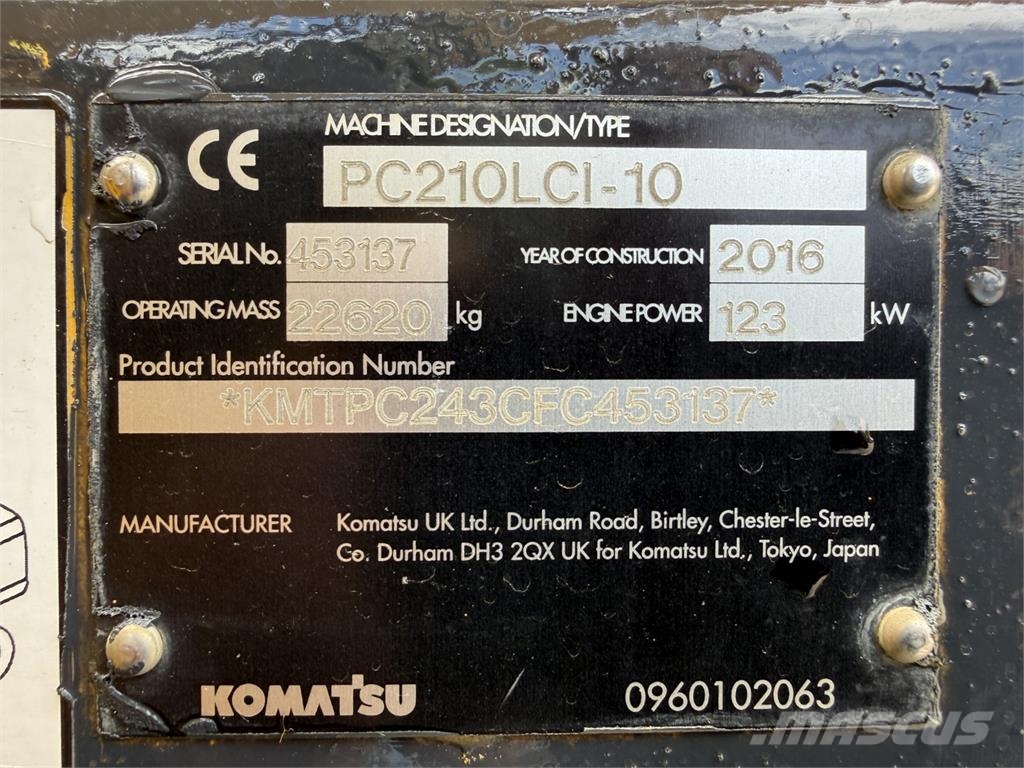 Komatsu PC210LC-10 Εκσκαφείς με ερπύστριες