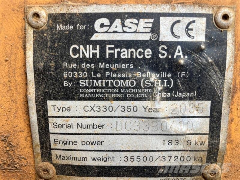 CASE CX330 حفارات زحافة