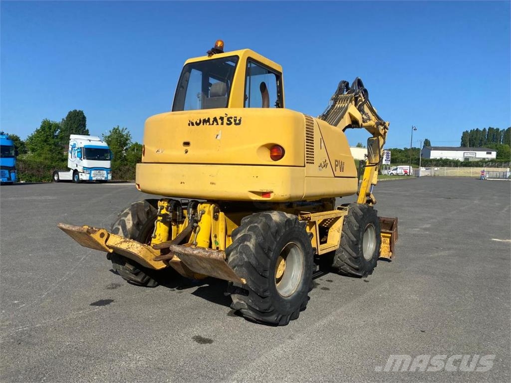 Komatsu PW95 Kolová rýpadla