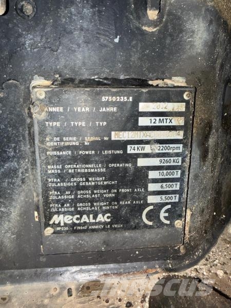 Mecalac 12 MTX Колесни екскаватори