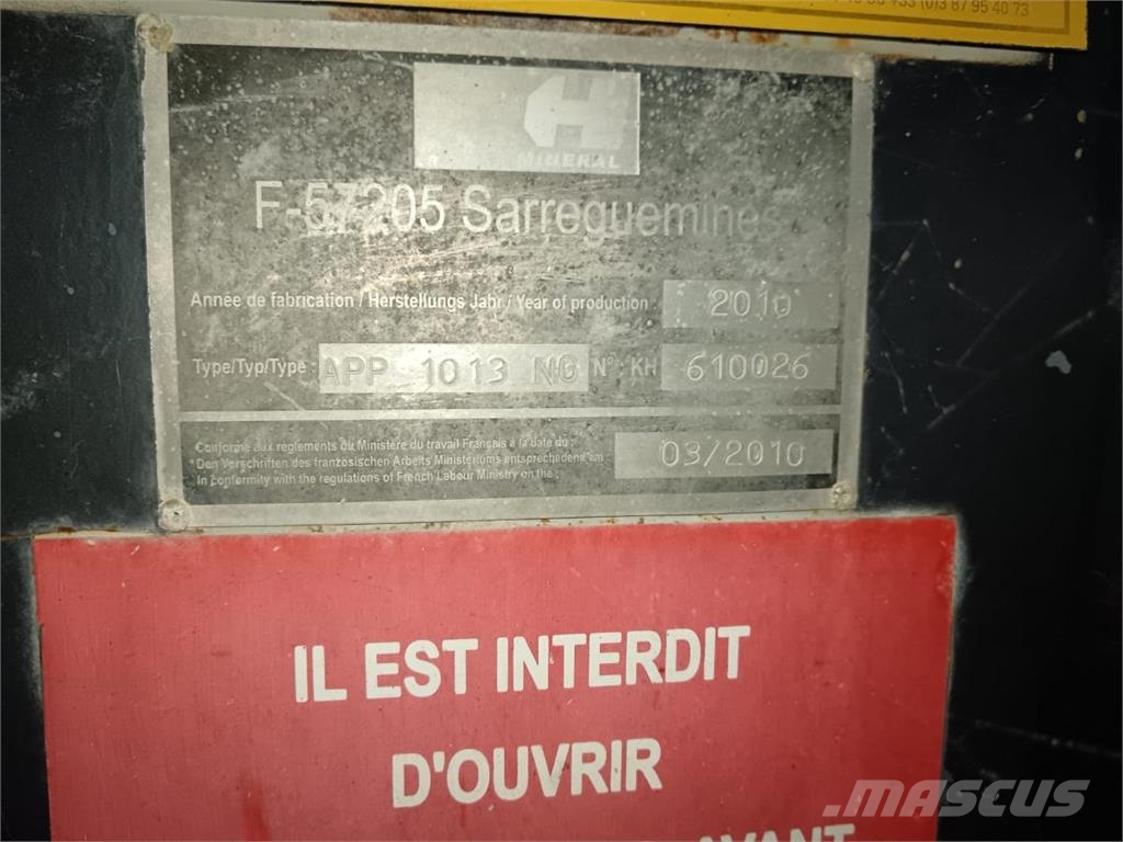 Sandvik QI340 Muut koneet