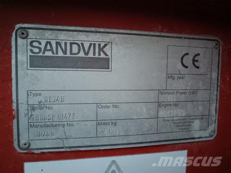 Sandvik QI340 Muut koneet