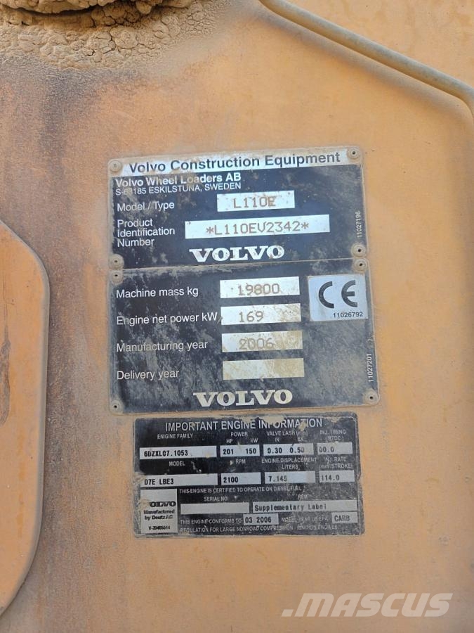Volvo L 110 E Læssemaskiner på hjul
