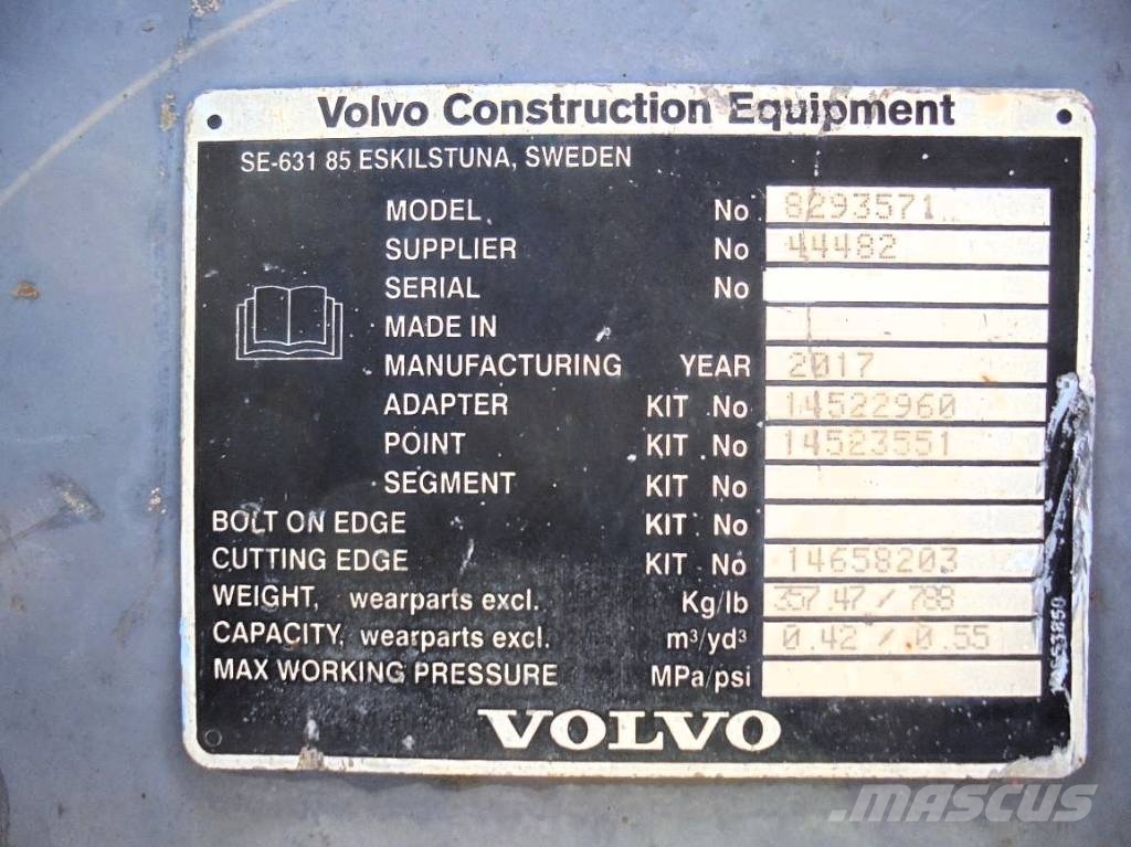Volvo Tieflöffel 750 mm - Volvo S 6 Beko kepçeleri