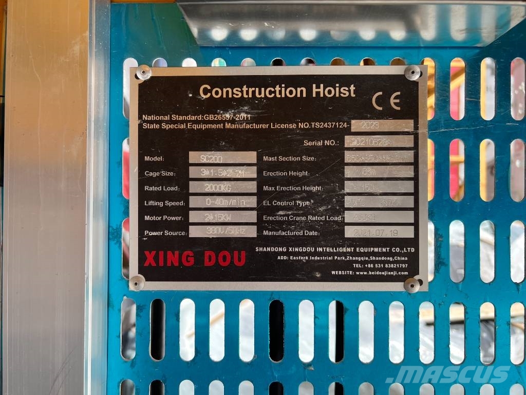 Xingdou SC200 Ascensoare verticale catarg