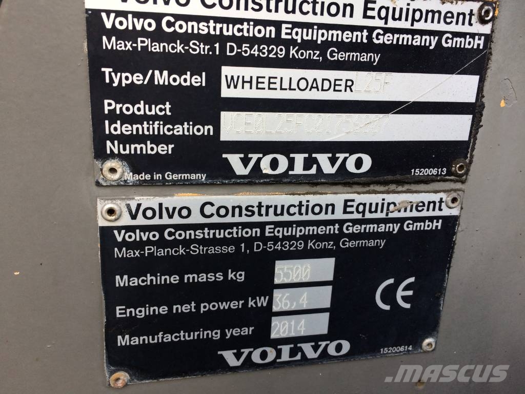 Volvo L 25 F Iekrāvēji uz riteņiem