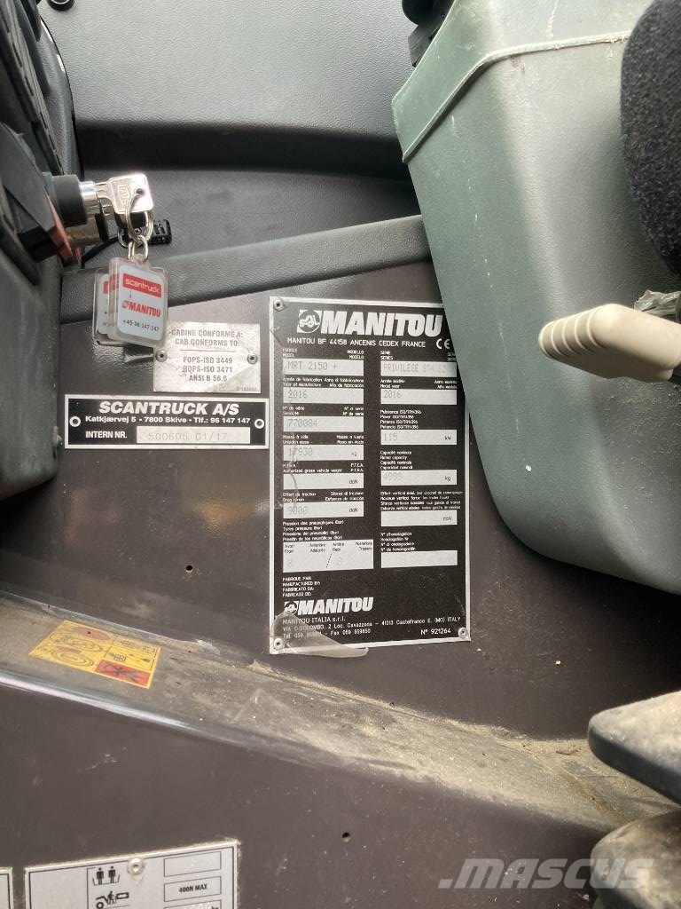 Manitou MRT 2150 Plus Privilege Telescopic handlers