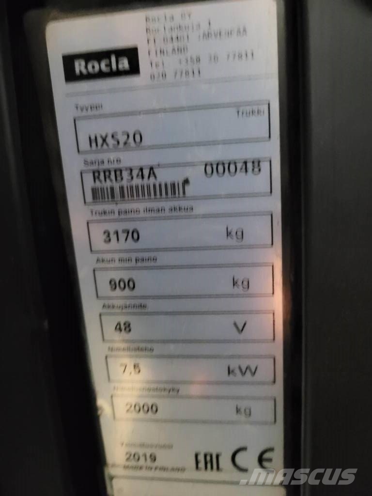Rocla HXS20 / MYYTY ! Työntömastotrukit