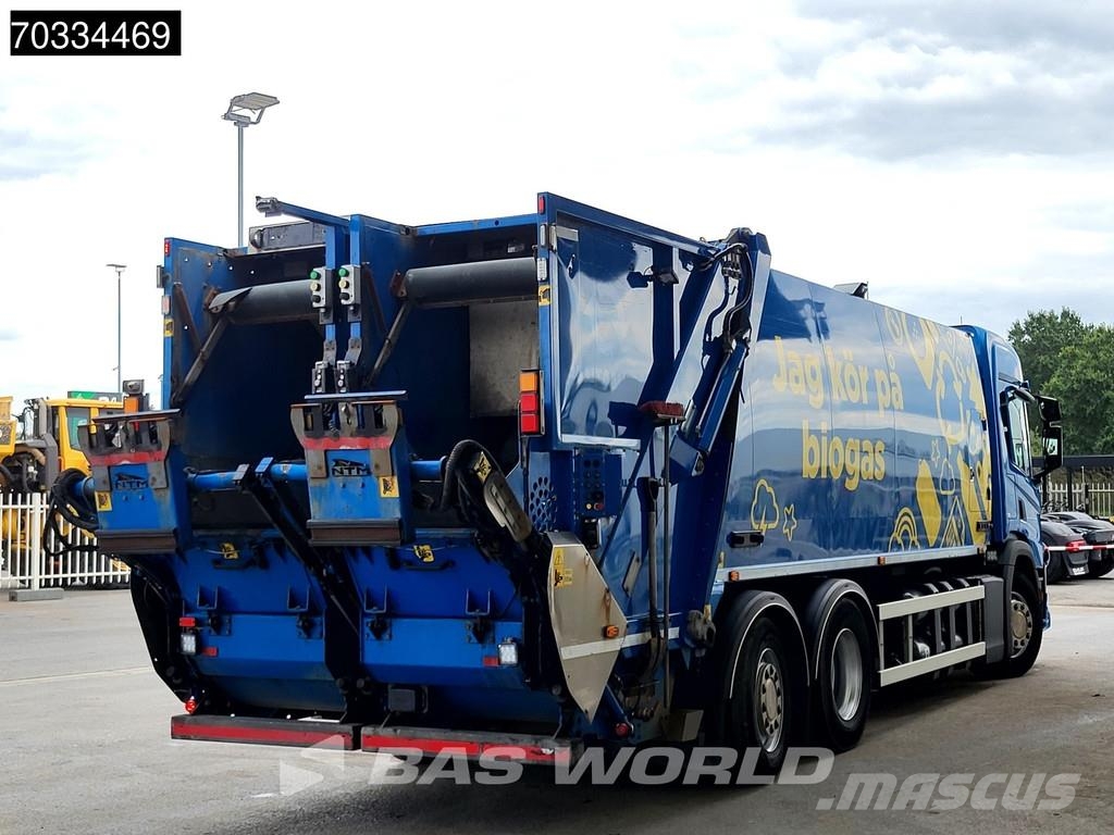 Scania P340 P 6X2 CNG ENGINE! 20m3 NTM garbage truck stee Vuilniswagens