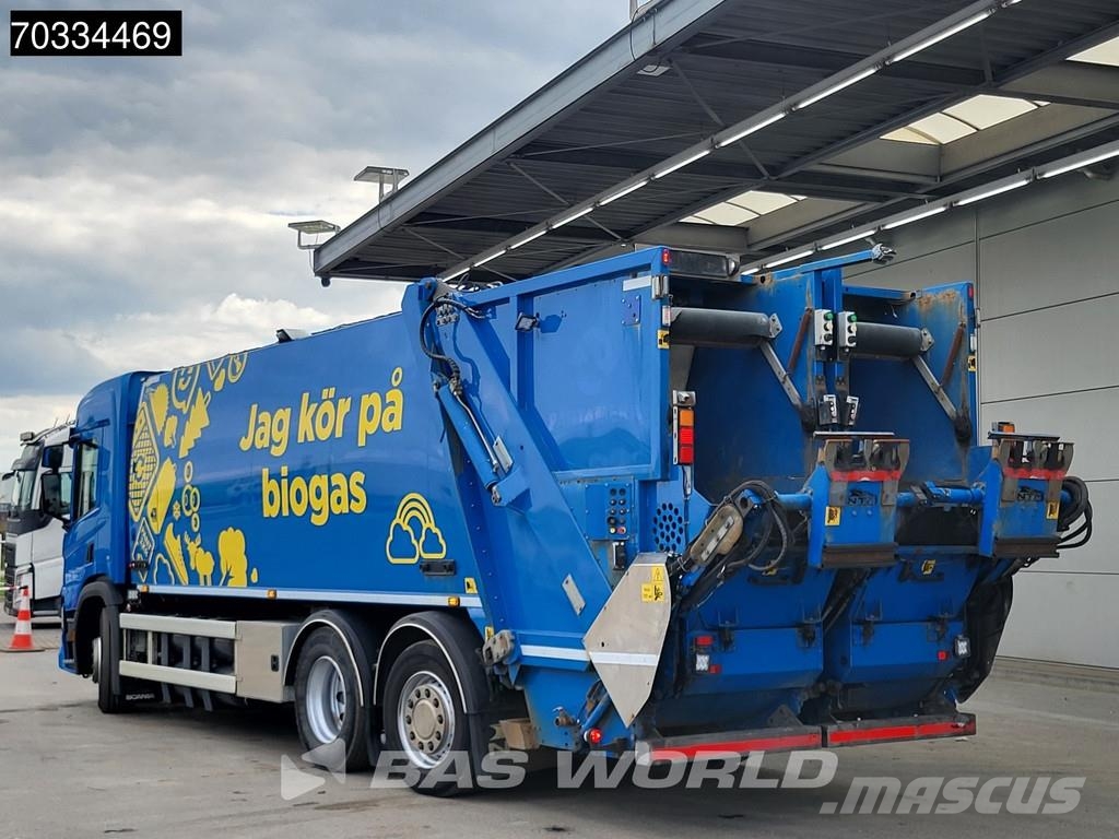Scania P340 P 6X2 CNG ENGINE! 20m3 NTM garbage truck stee Vuilniswagens
