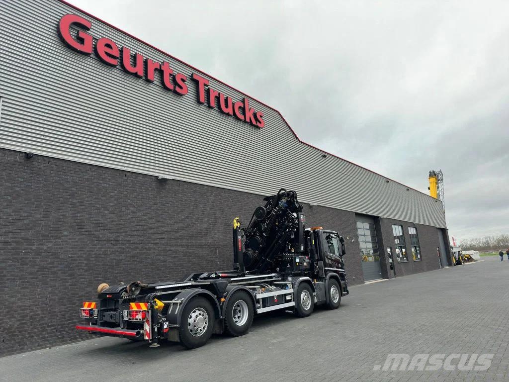 Scania P450 8X2 21 TON HAAKARM + HIAB 548 E-6 + JIB 150X- クレーントラック、ユニック車