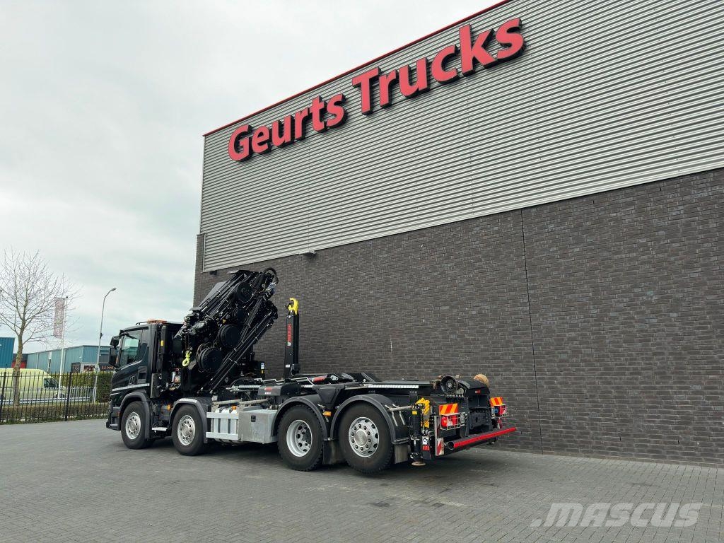 Scania P450 8X2 21 TON HAAKARM + HIAB 548 E-6 + JIB 150X- Crane trucks