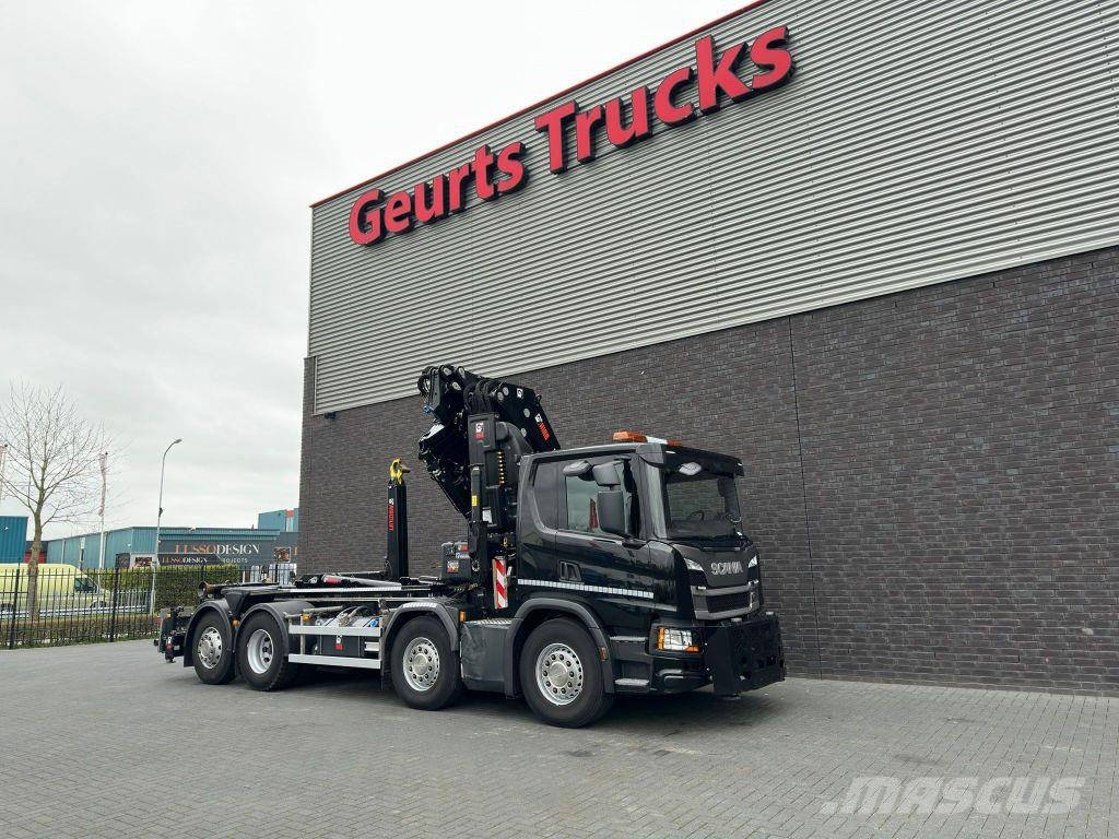 Scania P450 8X2 21 TON HAAKARM + HIAB 548 E-6 + JIB 150X- クレーントラック、ユニック車