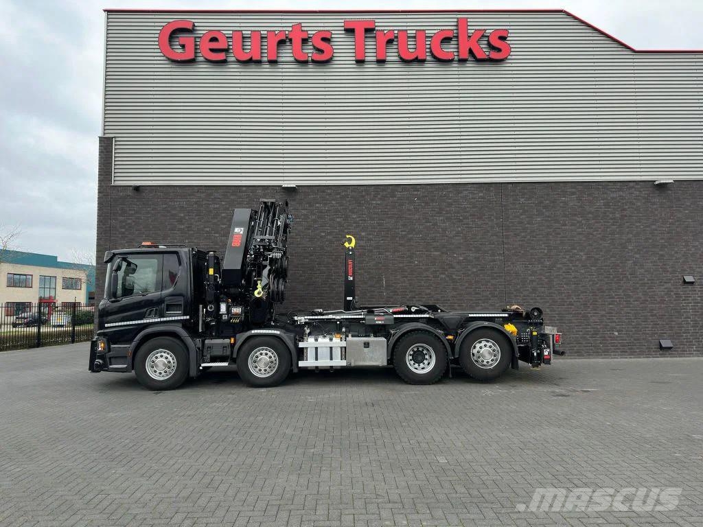 Scania P450 8X2 21 TON HAAKARM + HIAB 548 E-6 + JIB 150X- Crane trucks