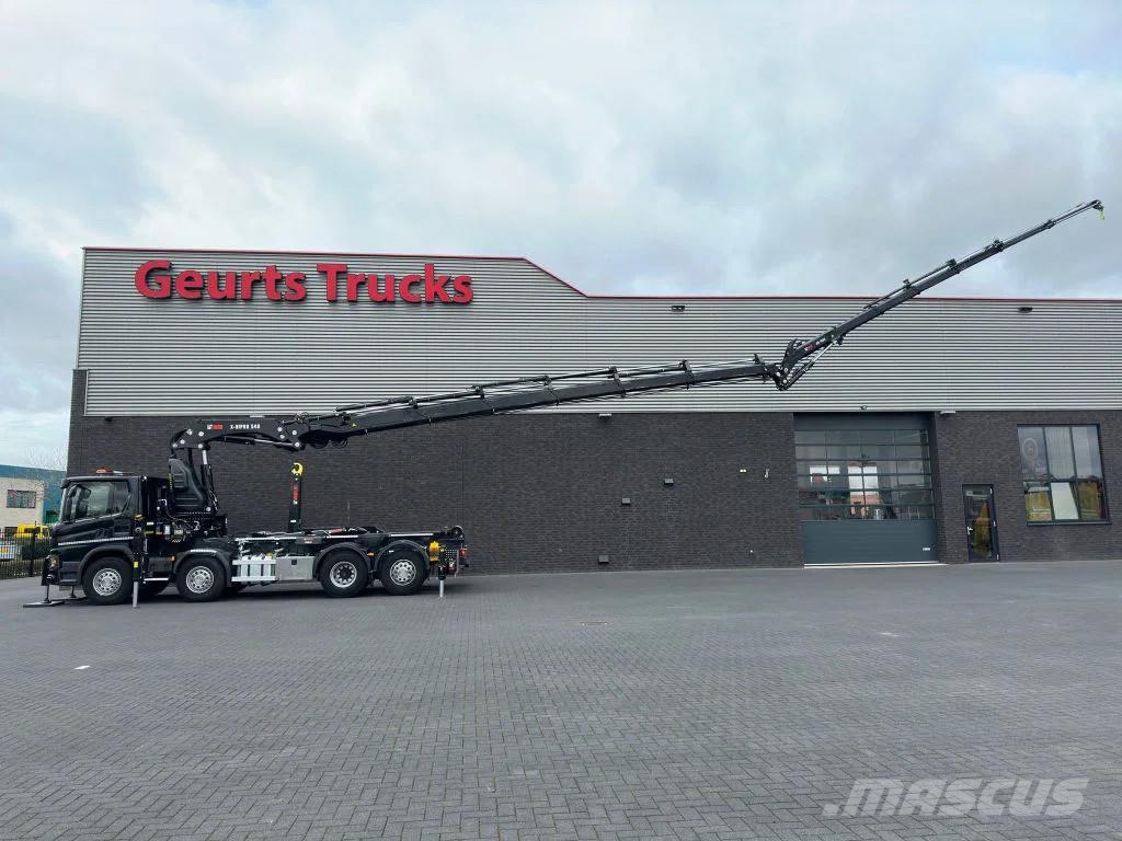 Scania P450 8X2 21 TON HAAKARM + HIAB 548 E-6 + JIB 150X- クレーントラック、ユニック車