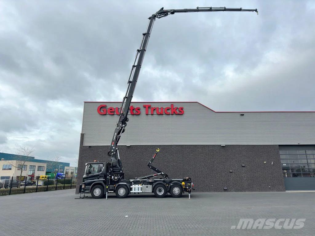 Scania P450 8X2 21 TON HAAKARM + HIAB 548 E-6 + JIB 150X- クレーントラック、ユニック車