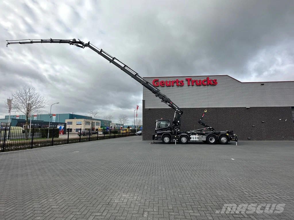 Scania P450 8X2 21 TON HAAKARM + HIAB 548 E-6 + JIB 150X- Crane trucks