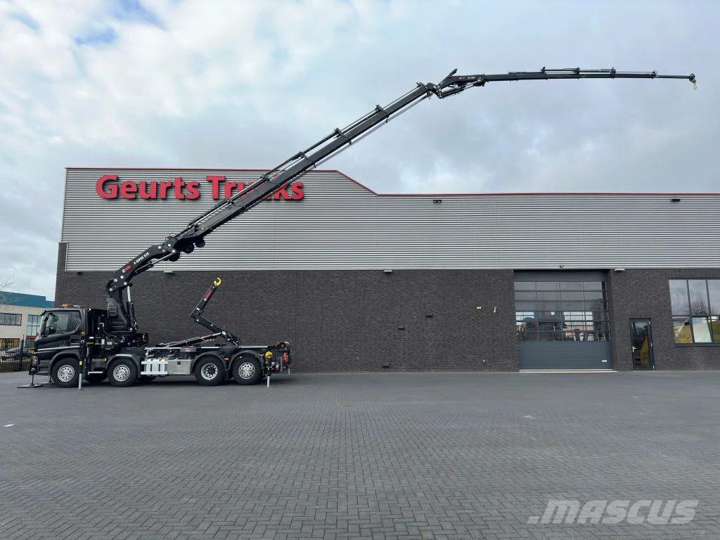 Scania P450 8X2 21 TON HAAKARM + HIAB 548 E-6 + JIB 150X- クレーントラック、ユニック車
