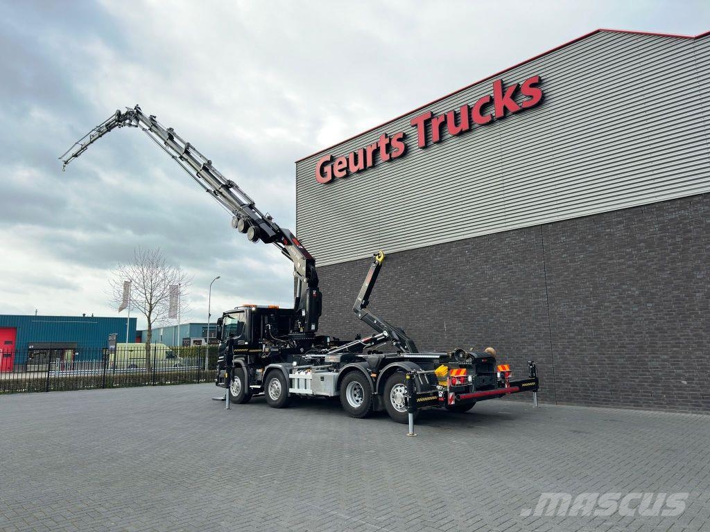 Scania P450 8X2 21 TON HAAKARM + HIAB 548 E-6 + JIB 150X- クレーントラック、ユニック車