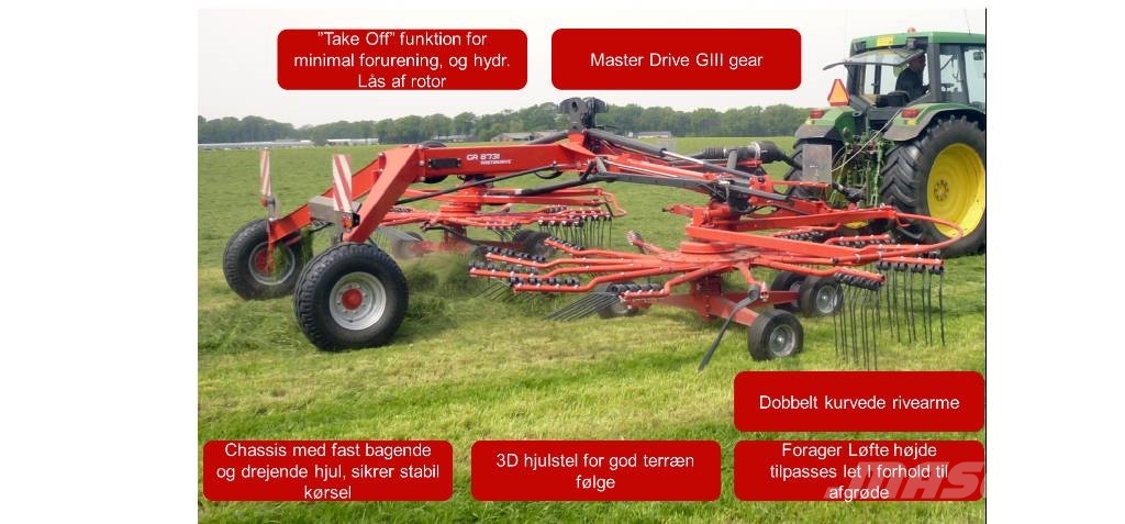 Kuhn GA 8731 Pöyhimet ja haravat