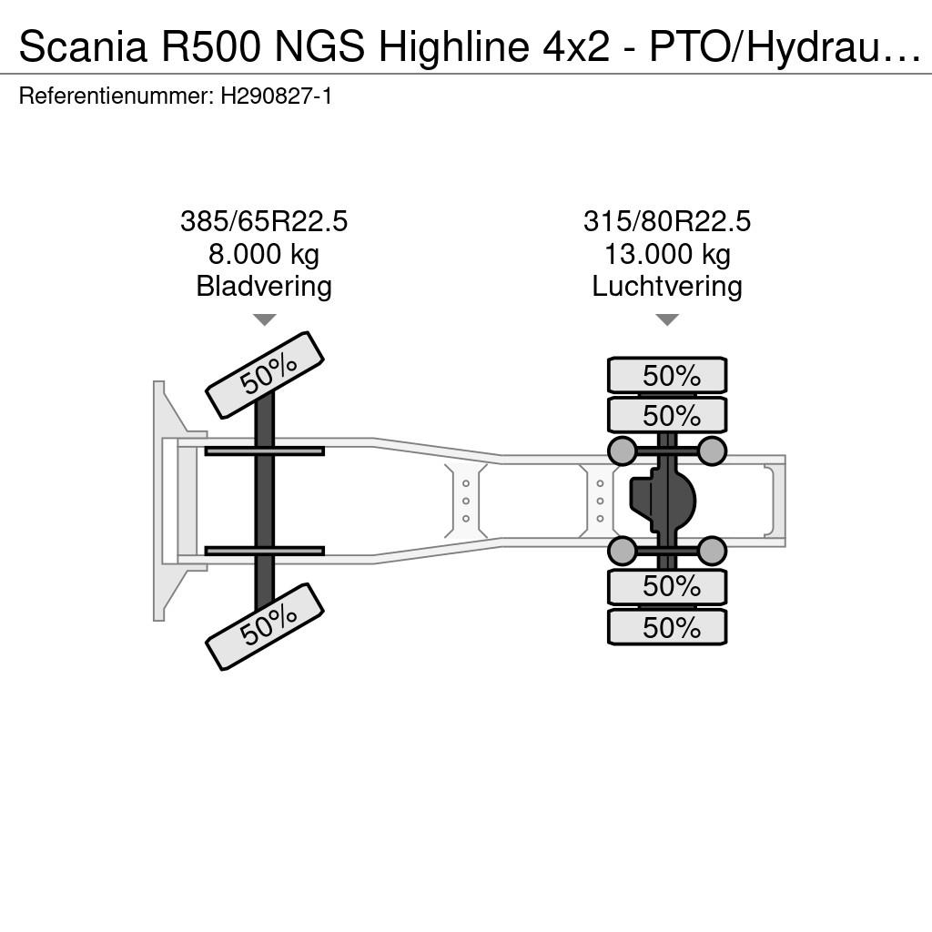 Scania R500 NGS Highline 4x2 - PTO/Hydraulic - Retarder - Vetopöytäautot