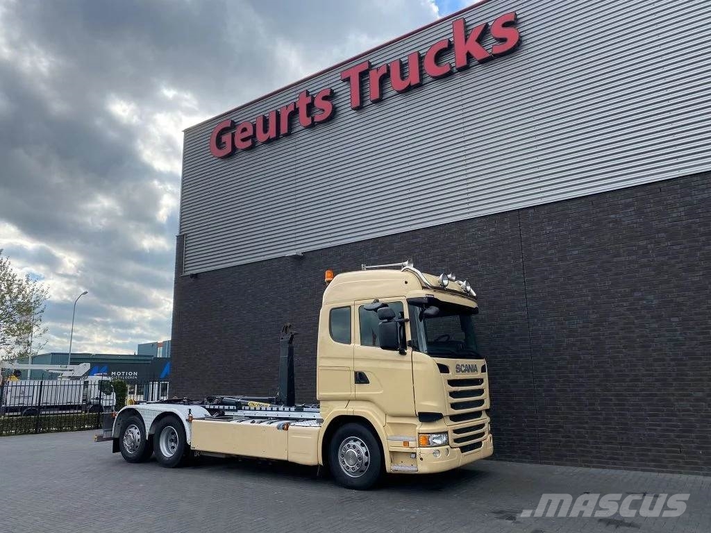 Scania R450 6X2 + PALFINGER HAAKARMSYSTEEM/ABROLLKIPPER/H Camiones elevadores de gancho
