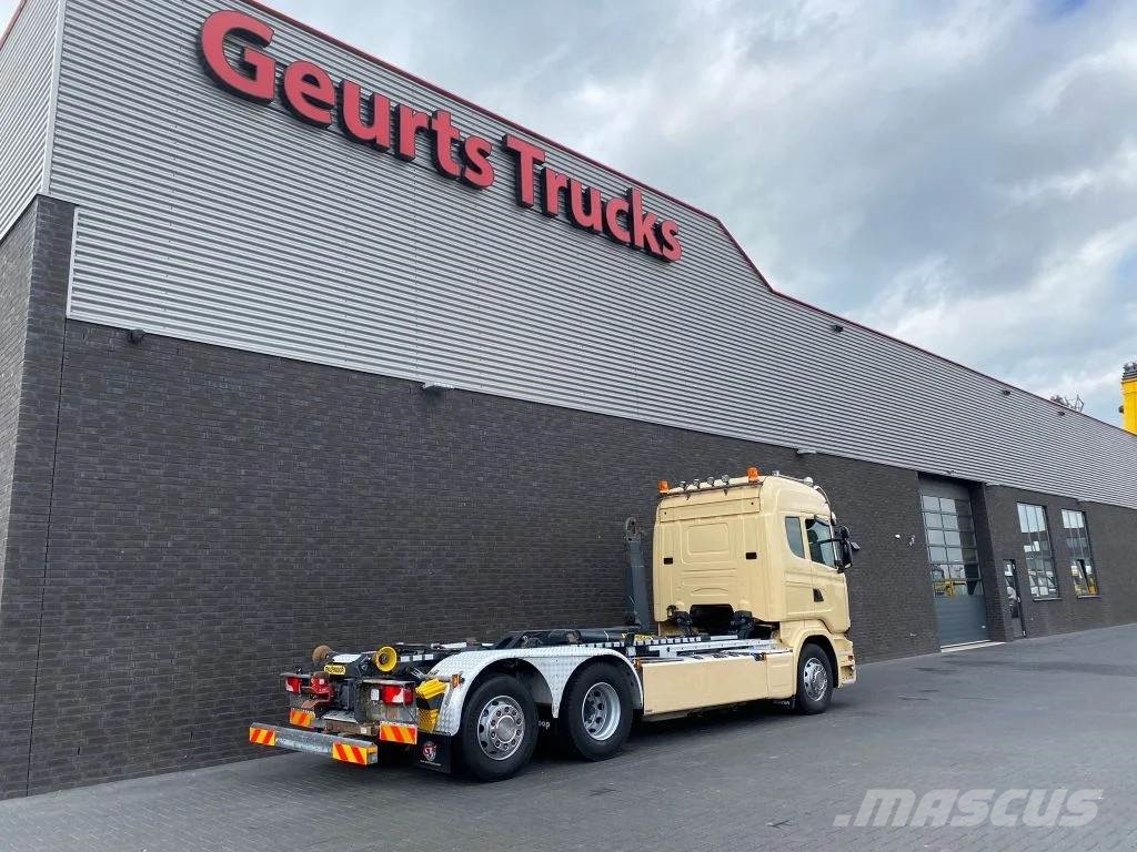 Scania R450 6X2 + PALFINGER HAAKARMSYSTEEM/ABROLLKIPPER/H Camiones elevadores de gancho