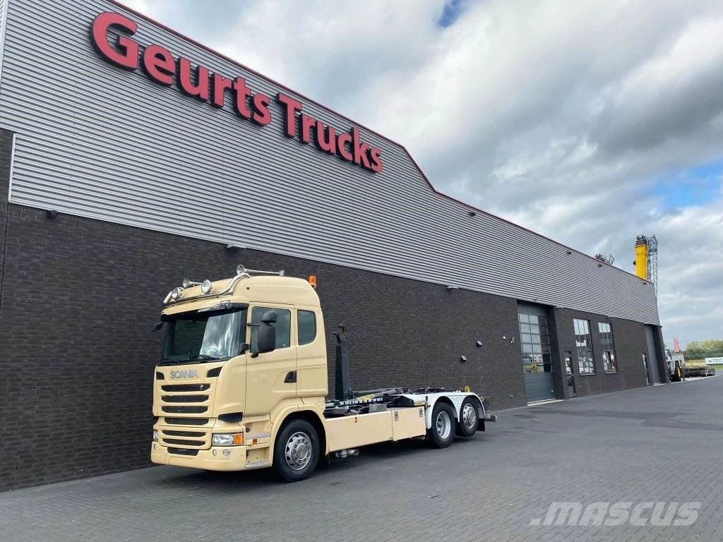 Scania R450 6X2 + PALFINGER HAAKARMSYSTEEM/ABROLLKIPPER/H Camiones elevadores de gancho