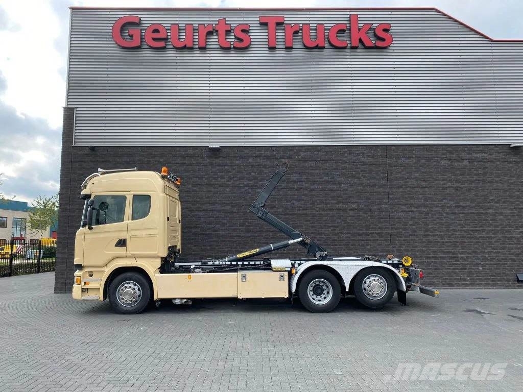 Scania R450 6X2 + PALFINGER HAAKARMSYSTEEM/ABROLLKIPPER/H Camiones elevadores de gancho