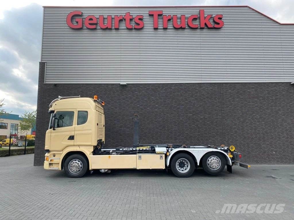 Scania R450 6X2 + PALFINGER HAAKARMSYSTEEM/ABROLLKIPPER/H Camiones elevadores de gancho