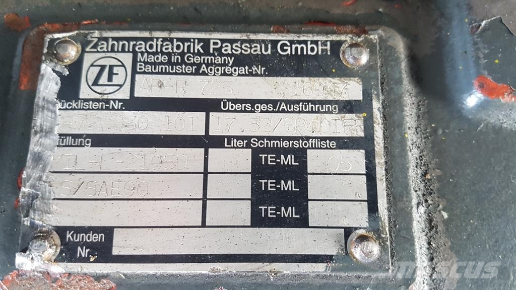 Ahlmann AL95-ZF AP-R725-4472030101-Axle/Achse/As Оси