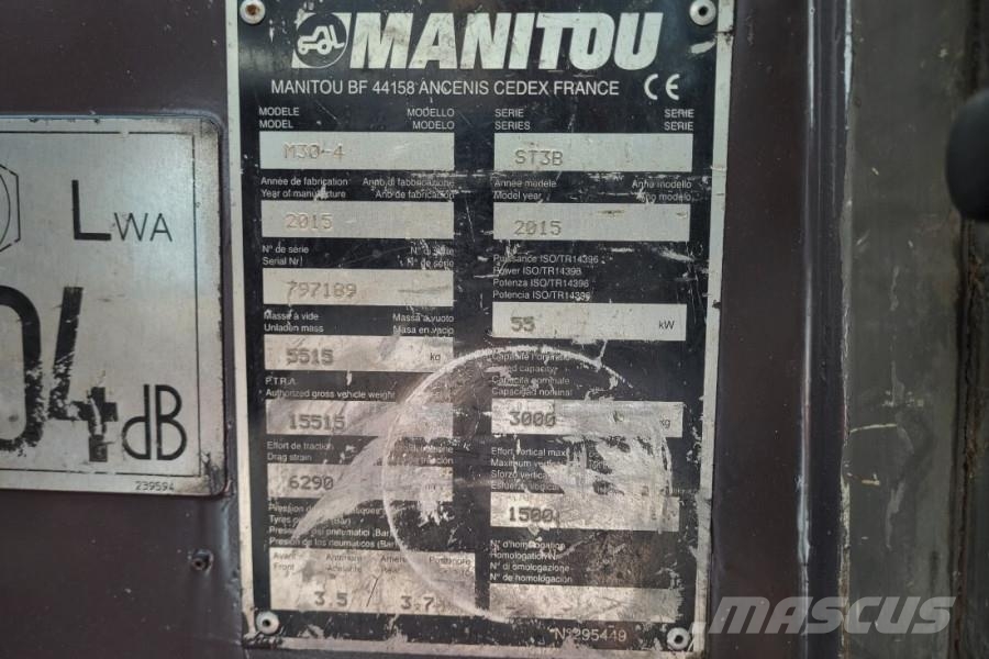 Manitou M30-4 Valid Inspection, *Guarantee, Diesel, 4x4 Dr ラフターテレントラック
