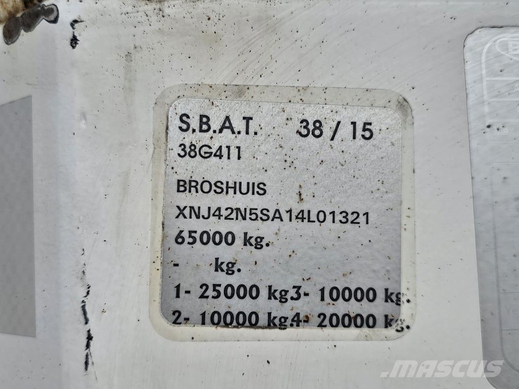 Broshuis 4AOU-16-40 / RADMULDEN / AUSZIEHBAR / 274 cm Zemie treileri