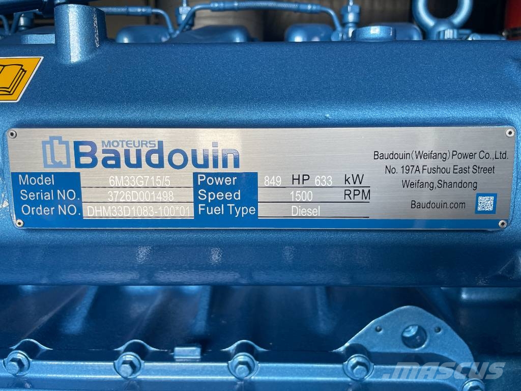 Baudouin 6M33G715/5 - 715 kVA Generator - DPX-19880 مولدات ديزل