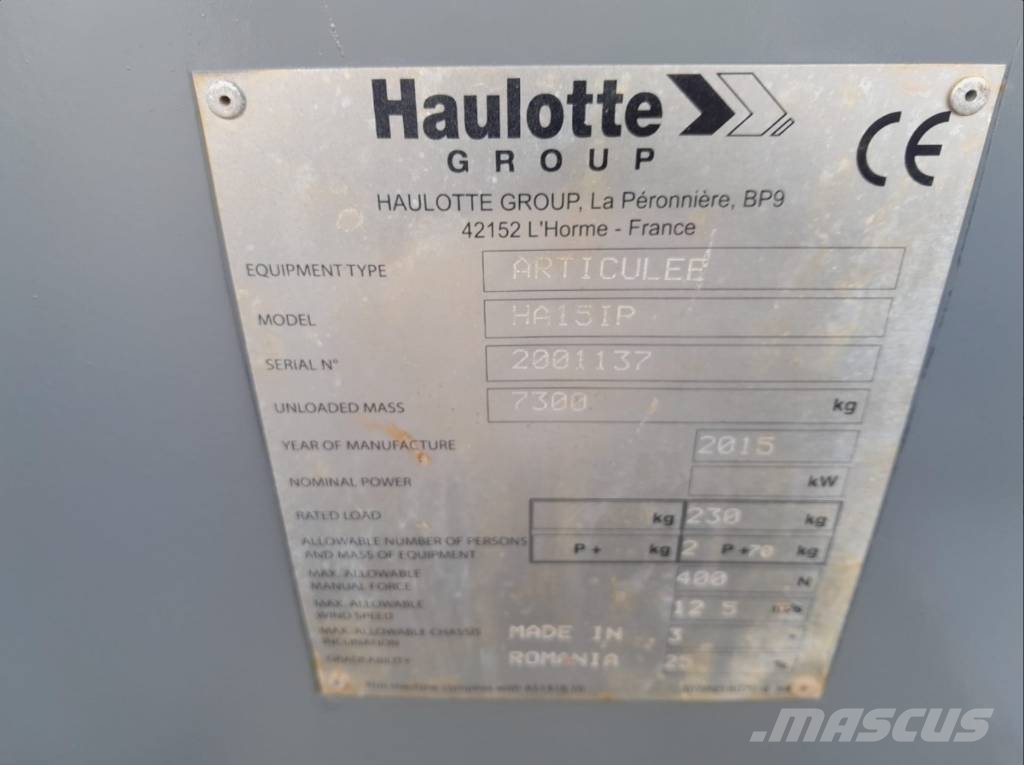 Haulotte HA 15 IP Gelenkteleskoparbeitsbühnen