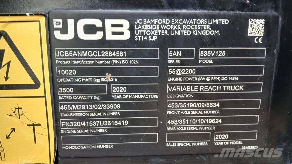 JCB 535-125 Teleskooplaadurid