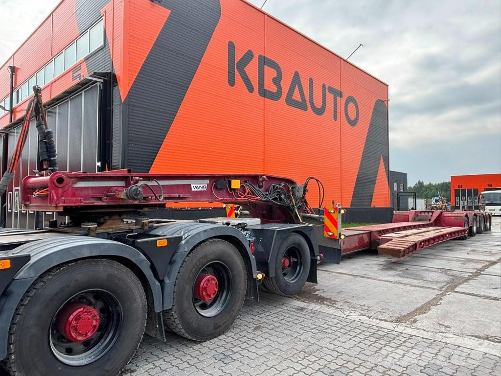 Vang ATHLS 111+1 EXTENDABLE / STEEREX AXLES / WIDENING نصف مقطورة مسطحة منخفضة
