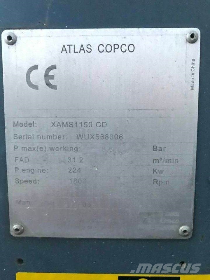 Atlas Copco XAMS 1150 Compressores