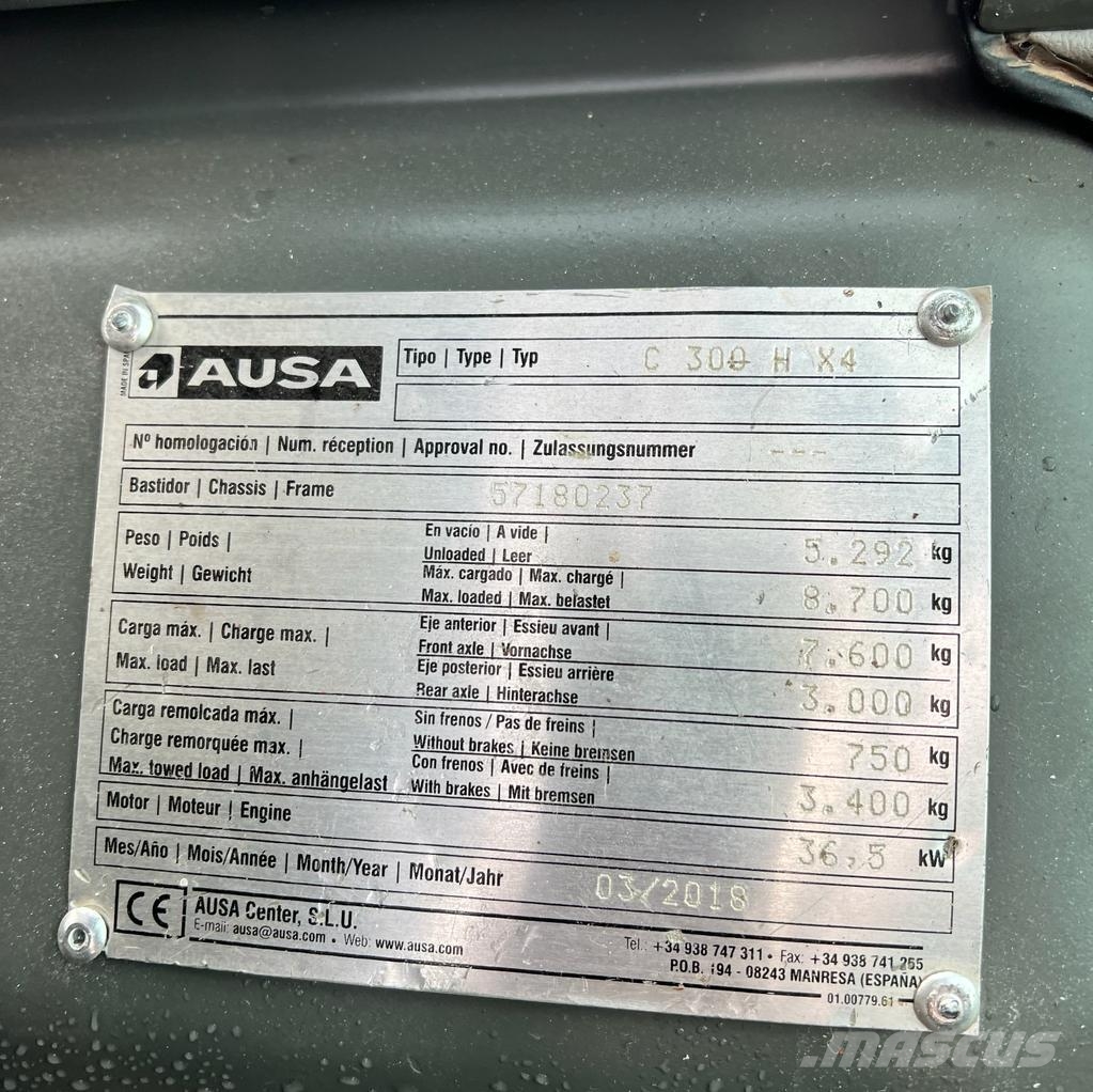 Ausa [LOW-PRICE] C300H 4x4 *Like New* Off Road // Kubot 4-vejs truck