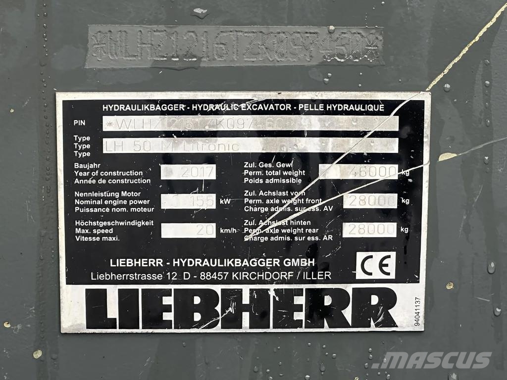 Liebherr LH50 Bagri za prekladanje primarnih/sekundarnih surovin