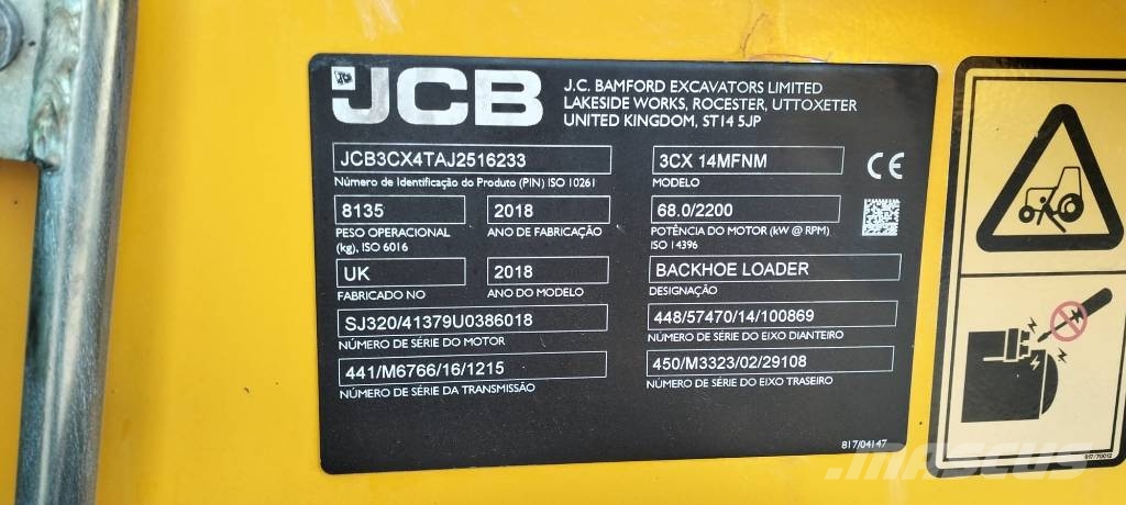 JCB 3 CX 14 Kazıcı yükleyiciler - beko loder
