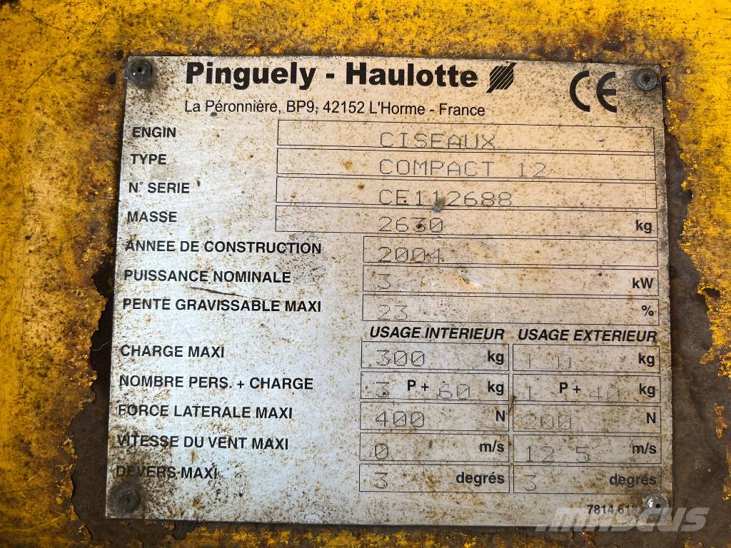 Haulotte COMPACT 12 V-3926 EO Складська техніка - Інші