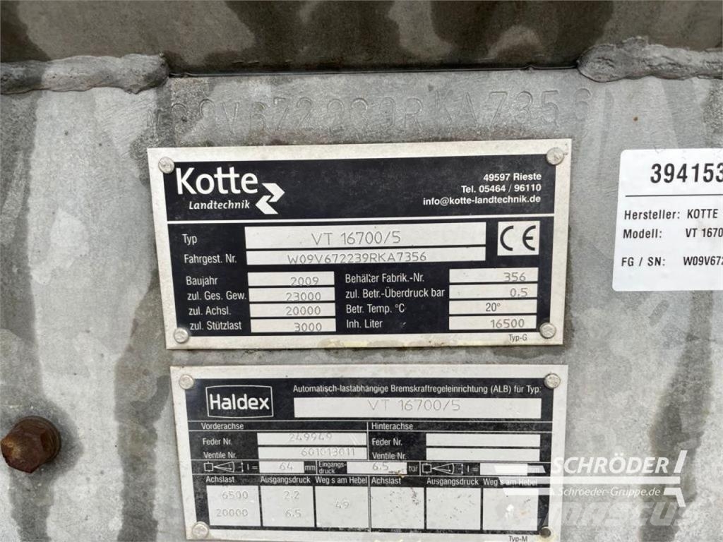 Kotte VT 16700 Slurry tankers