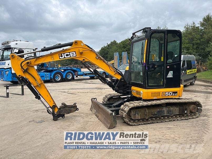 JCB 50 Z-2 Mini ekskavatörler, 7 tona dek